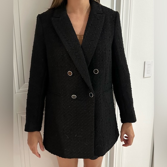 HM black boucle blazer - Picture 4 of 4
